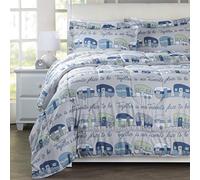 The Lakeside Collection Our Favorite Place is Together - Juego de edredón con 2 Fundas de Almohada, tamaño King