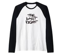The Last Fight Black Graffiti Style Design Camiseta Manga Raglan