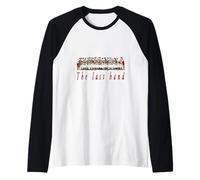 The Last Hand. Da Vinci Last Supper Parody. Funny Cardgame Camiseta Manga Raglan