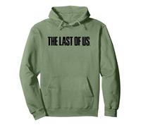 The Last of Us Black Text Logo Video Game Sudadera con Capucha, Unisex para Adultos, Verde Salvia, XXL