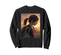 The Last of Us Ellie and Joel Water Color Painting Portraits Sudadera