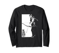 The Last of Us Ellie Bow Black and White Video Game Manga Larga