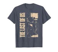 The Last of Us Ellie with Guitar Edgy Video Game Camiseta, Hombre, Azul Jaspeado, 4XL