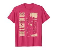 The Last of Us Ellie with Guitar Edgy Video Game Camiseta, Hombre, Rojo Jaspeado, 3XL