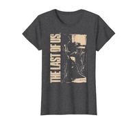 The Last of Us Ellie with Guitar Edgy Video Game Camiseta, Mujer, Jaspeado Oscuro, 3XL