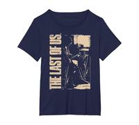 The Last of Us Ellie with Guitar Edgy Video Game Camiseta, Mujer Tallas Grandes, Azul Marino, 3XL Grande