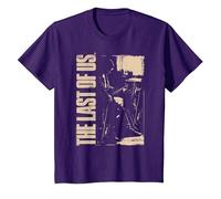 The Last of Us Ellie with Guitar Edgy Video Game Camiseta, Niños, Morado, 4 años