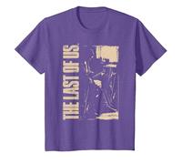 The Last of Us Ellie with Guitar Edgy Video Game Camiseta, Niños, Morado Jaspeado, 4 años