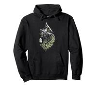 The Last of Us Ellie with Moth and Leaves Video Game Sudadera con Capucha, Unisex para Adultos, Negro, M