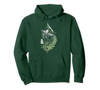 The Last of Us Ellie with Moth and Leaves Video Game Sudadera con Capucha, Unisex para Adultos, Verde Bosque, L