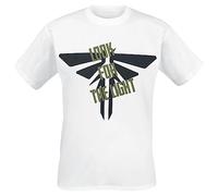 The Last of Us Fire Fly Design - Camiseta de Manga Corta para Hombre, Color Blanco