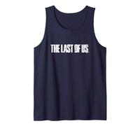 The Last of Us Iconic Distressed Big Chest Logo V2 Camiseta sin Mangas, Hombre, Azul Marino, S
