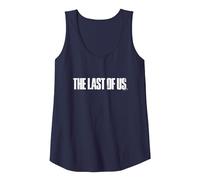 The Last of Us Iconic Distressed Big Chest Logo V2 Camiseta sin Mangas, Mujer, Azul Marino, S