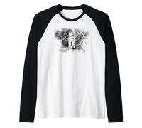 The Last of Us Part II Bold Text Logo Cordyceps Background Camiseta Manga Raglan