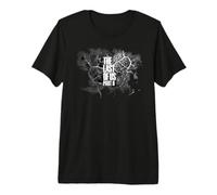 The Last of Us Part II Bold Text Logo Cordyceps Background Camiseta Premium