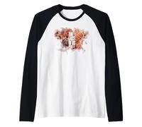 The Last of Us Part II Bold Text Red Cordyceps Background Camiseta Manga Raglan