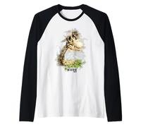 The Last of Us Part II Hat On A Dinosaur Watercolor Style Camiseta Manga Raglan