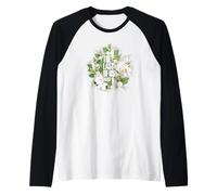 The Last of Us Part II Watercolor Floral Big Chest Logo Camiseta Manga Raglan