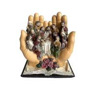 The Last Supper Scene Jesus And The 12 Disciples Religious Statue Christian Catholic Figurine Decor Decorative Gift-a-hhny/YY