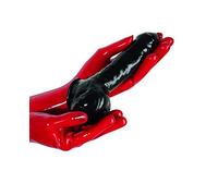 The Latex Collection Manga para pene de látex, color negro