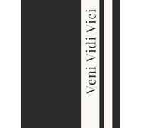 The Latin Edit: Veni Vidi Vici - Azure Dusk Journal: Minimal Dark Grey Notebook for Daily Notes, Planning & Journaling