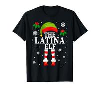 The Latina Elf Family Matching Christmas Pajama Camiseta