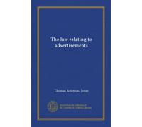 The law relating to advertisements
