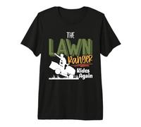 The Lawn Ranger Rides Again - Mower Mowing - Lawn Caretaker Camiseta Premium