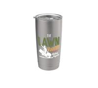 The Lawn Ranger Rides Again - Mower Mowing - Lawn Caretaker Vaso térmico de acero inoxidable de doble pared