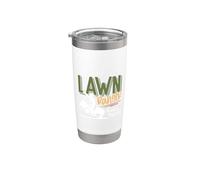 The Lawn Ranger Rides Again - Mower Mowing - Lawn Caretaker Vaso térmico de acero inoxidable de doble pared