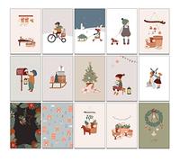the lazy panda card company 32 postales navideñas tradicionales y nostálgicas