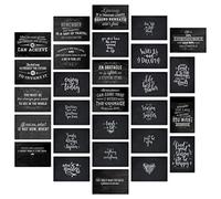 the lazy panda card company Tarjetas postales inspiradoras y motivacionales en estilo retro pizarra/pizarra juego de 28 postales. 28 citas motivacionales e inspiradoras diferentes