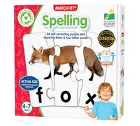 The Learning Journey: Match It! - Ortografía - 20 rompecabezas de ortografía autocorrección para palabras de tres y cuatro letras con imágenes a juego