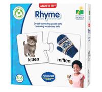 The Learning Journey: Match It! - Rima - 30 Palabras de rimas autocorrectivas con imágenes a Juego para lectores emergentes