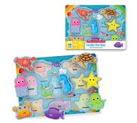 The Learning Journey: Under the Sea Lift & Learn - 26 piezas Rompecabezas - Ocean Friends Puzzles para nios pequeos - Juegos y actividades de p