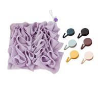The Leeffa, The Leeffa - Esponja de lufa suave y toallita, esponja de lufa leeffa, esponja de ducha 2 en 1, exfolia suavemente la piel muerta, cepillo exfoliante corporal para limpieza y piel suave (1