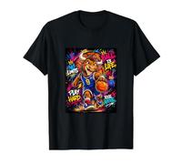 The Legend Basketball Player Graffiti Graphic Art Camiseta gráfica económica, Hombre, Negro, S
