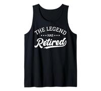 The Legend Has Retirado Jubilación Oficial Hombre #25D4D Camiseta sin Mangas
