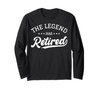 The Legend Has Retirado Jubilación Oficial Hombre #25D4D Manga Larga