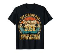 The Legend Has Retired 2026 Funny Tropical Beach Retirement Camiseta