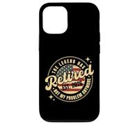 The Legend Has Retired 2026 Not My Problem Anymore Bandera de Estados Unidos Carcasa para iPhone 12/12 Pro
