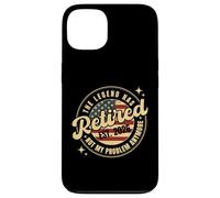 The Legend Has Retired 2026 Not My Problem Anymore Bandera de Estados Unidos Carcasa para iPhone 13