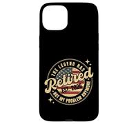 The Legend Has Retired 2026 Not My Problem Anymore Bandera de Estados Unidos Carcasa para iPhone 15 Plus