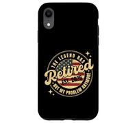 The Legend Has Retired 2026 Not My Problem Anymore Bandera de Estados Unidos Carcasa para iPhone XR