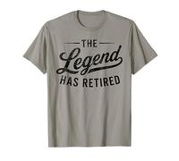 The Legend Has Retired Funny Retire Plan Hombres Mujeres Vintage Camiseta