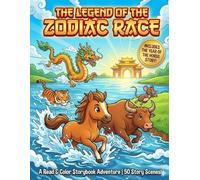 The Legend of the Zodiac Race Coloring Book: A Fun Storybook Adventure About How the Animals Crossed the River | Chinese New Year Folktale for Kids ... (The Year of the Fire Horse 2026 Collection)