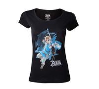 The Legend of Zelda Breath of The Wild - Link with Arrow Camiseta Mujer Negro XL