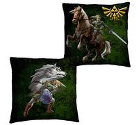 The Legend of Zelda - Cojín (40 x 40 cm), diseño de la bandera de Zelda