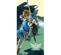 The Legend of Zelda Link Arrow - Toalla de baño (75 x 150 cm, 100% algodón, calidad aterciopelada, toalla de playa, toalla de sauna, Hyrule Triforce Breath of The Wild Ocarina Pass. para ropa de cama