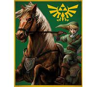The Legend of Zelda - Manta de franela supersuave, 160 x 200 cm, manta de forro polar para sofá, manta Hyrule Triforce Izquierda, para despertar la respiración de la princesa salvaje